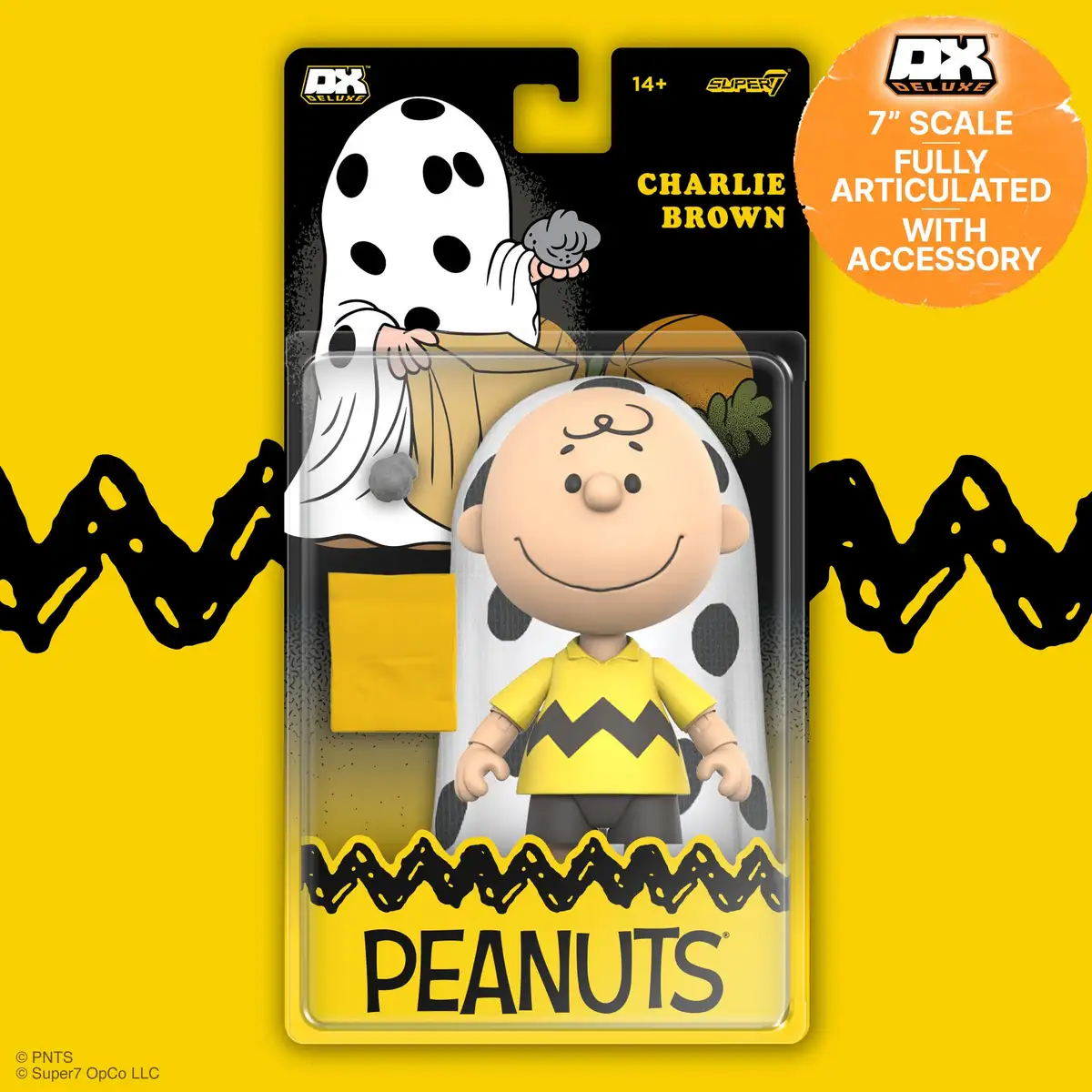 Peanuts Deluxe Charlie Brown (Ghost Sheet) Action Figure 05