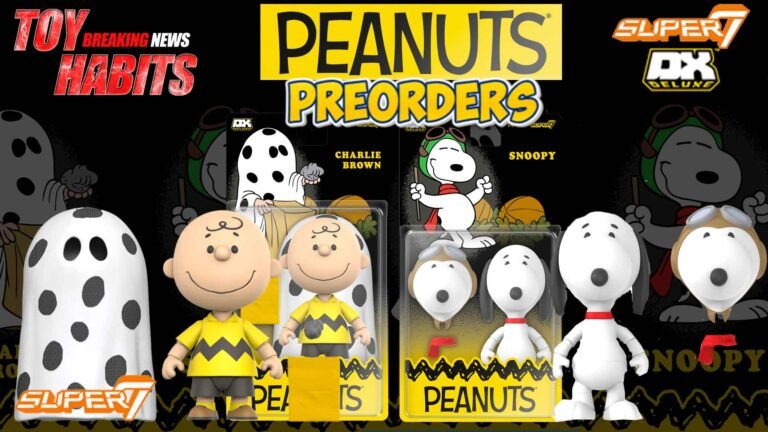 Peanuts-Super7-Deluxe-Snoopy-Flying-Ace-&-Charlie-Brown-Ghost-Sheet-Preorders