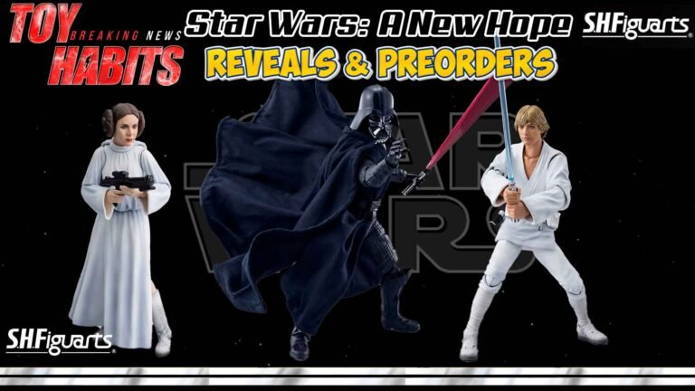 SH Figuarts Star Wars A New Hope Darth Vader, Luke Sykwalker & Princess Leia Reveal & Preorders