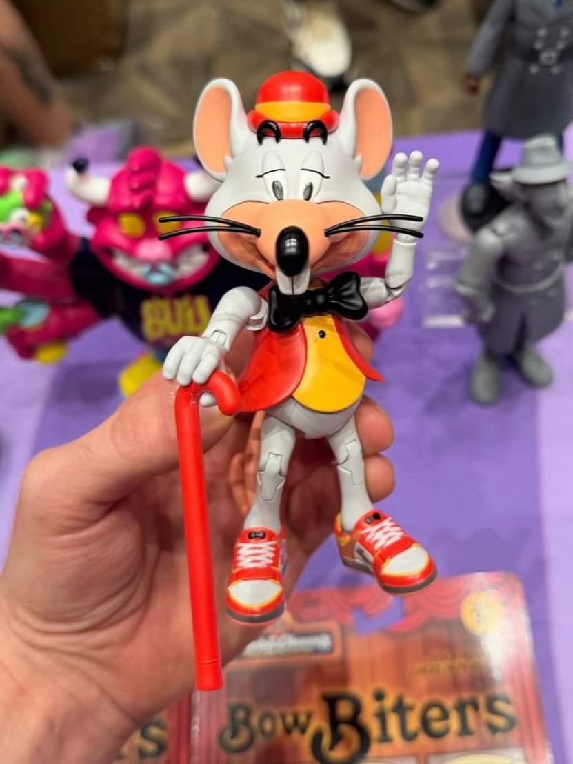 Sneak Attack Toys Inspector Gadget, Chuck E Cheese & Denver the Last Dinosaur NYCC 2026 Booth Images 14
