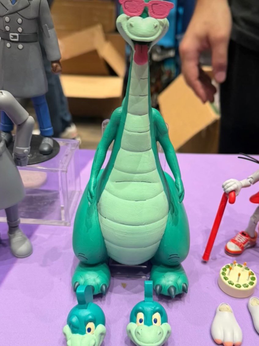 Sneak Attack Toys Inspector Gadget, Chuck E Cheese & Denver the Last Dinosaur NYCC 2026 Booth Images 15
