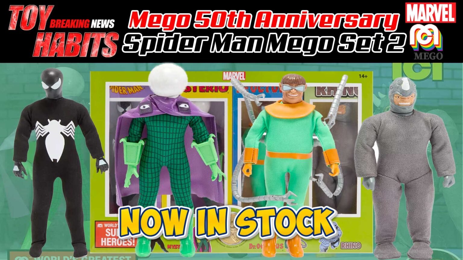 Spider Man Mego Set 2 Worlds Greatest Super Heroes Now In Stock on Disney