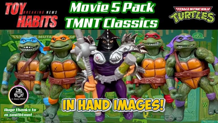 TMNT Cowabunga Forever 90s Movie Figures 5 Pack Re-Release In Hand Images