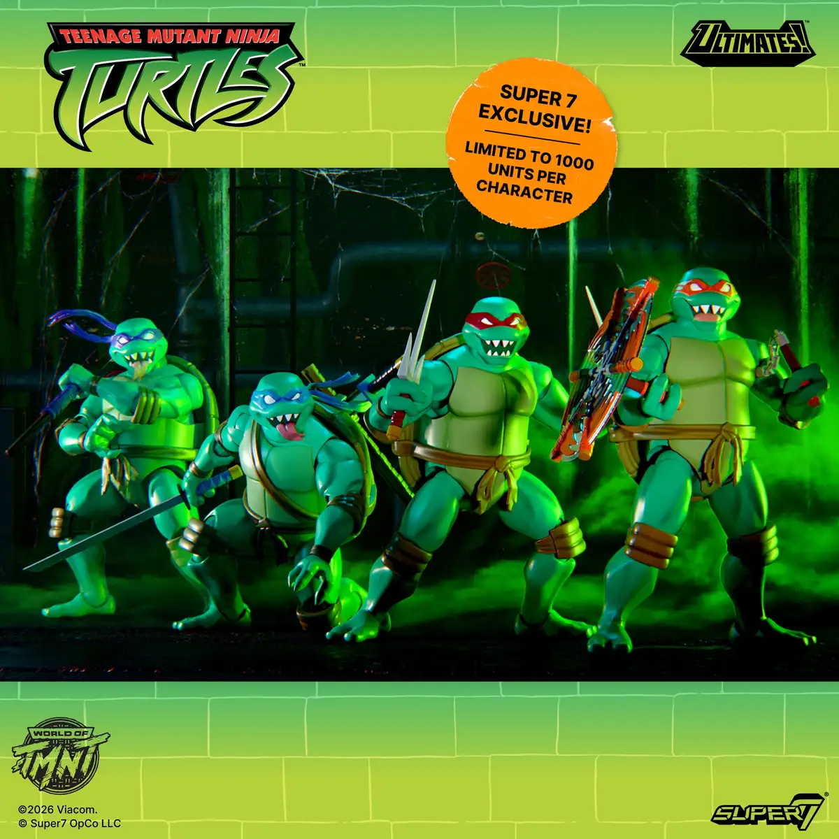 Teenage Mutant Ninja Turtles ULTIMATES! Wave 16 (Nightmare Turtles) Michelangelo, Leonardo, Donatello & Raphael 02