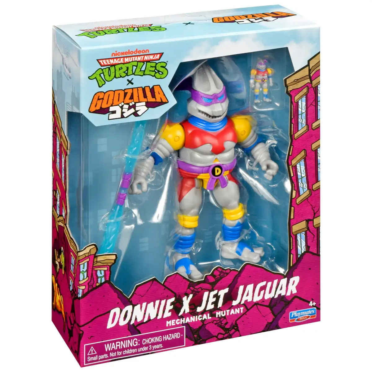 Teenage Mutant Ninja Turtles x Godzilla Cross Over Donnie x Jet Jaguar (Mechanical Mutant) Action Figure 08