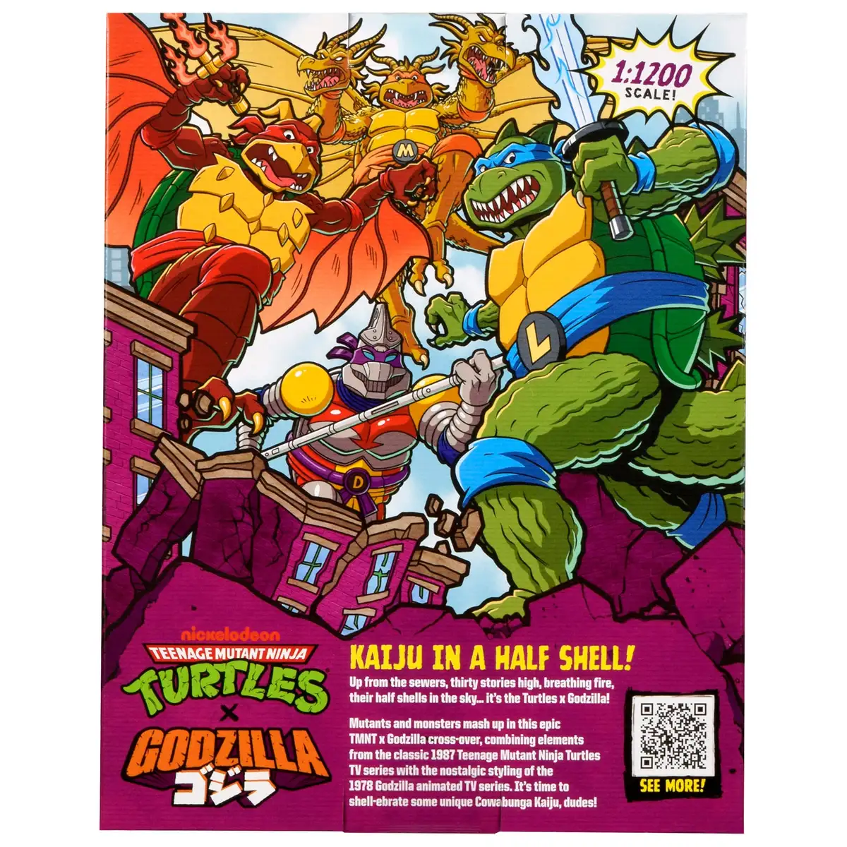 Teenage Mutant Ninja Turtles x Godzilla Cross Over Donnie x Jet Jaguar (Mechanical Mutant) Action Figure 09