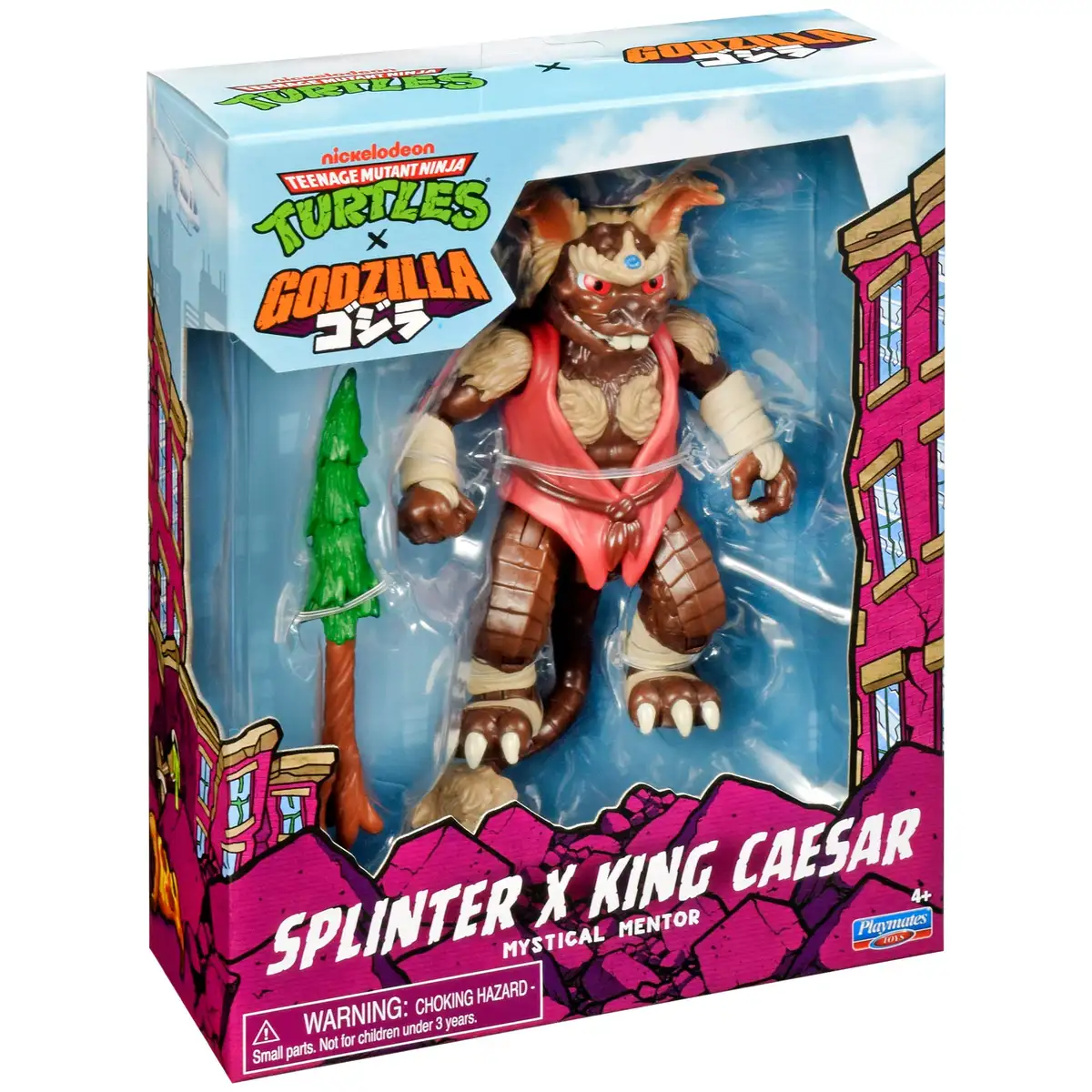 Teenage Mutant Ninja Turtles x Godzilla Cross Over Splinter x King Caesar (Mystical Mentor) Action Figure 07