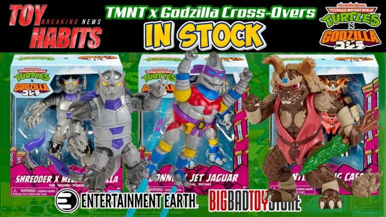 Teenage Mutant Ninja Turtles x Godzilla Cross-Overs In Stock