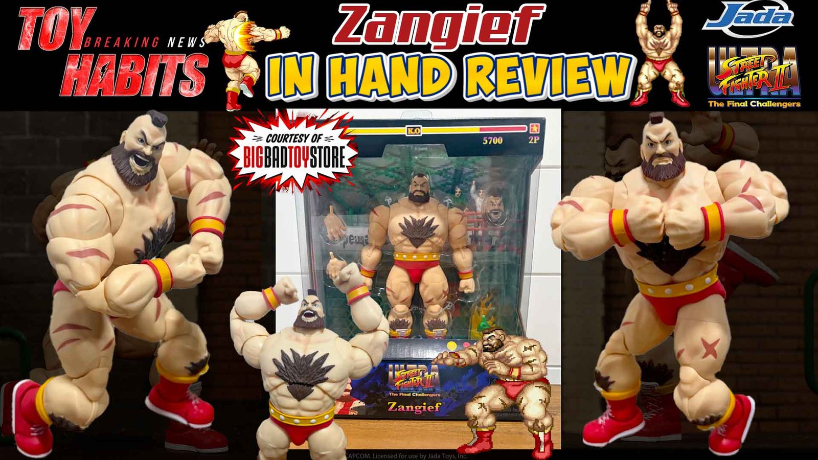 Ultra Street Fighter II by Jada Toys Zangief In Hand Review