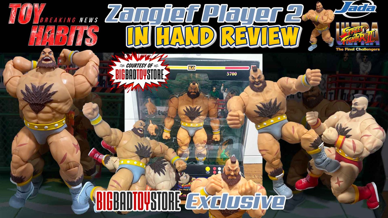 Zangief Player 2 BBTS Exclusive Ultra Street Fighter II by Jada Toys In Hand Review