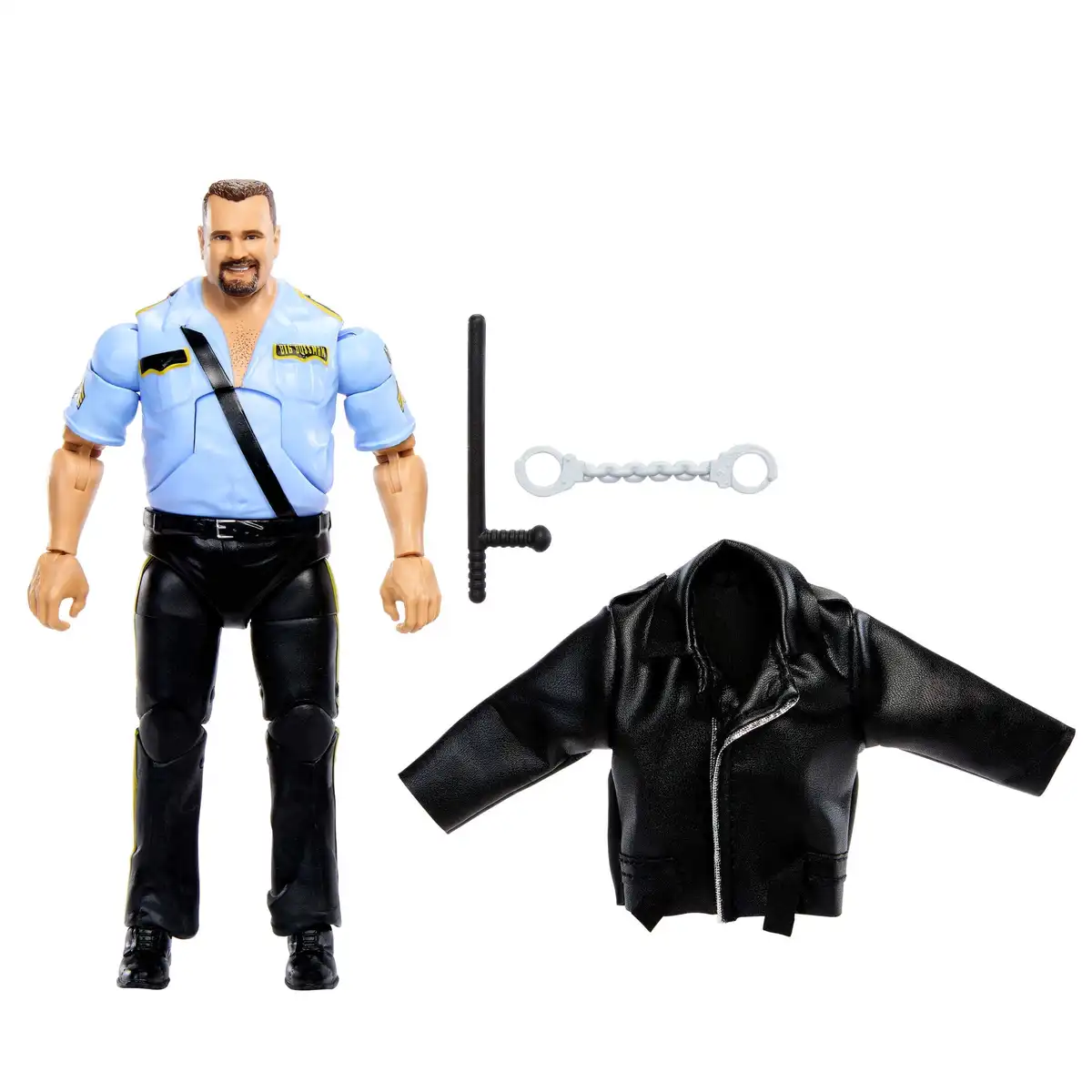 WWE SNME Big Boss Man Elite Action Figure, 6 inch Collectible Set with Articulation & Accessories (Styles May Vary) 01