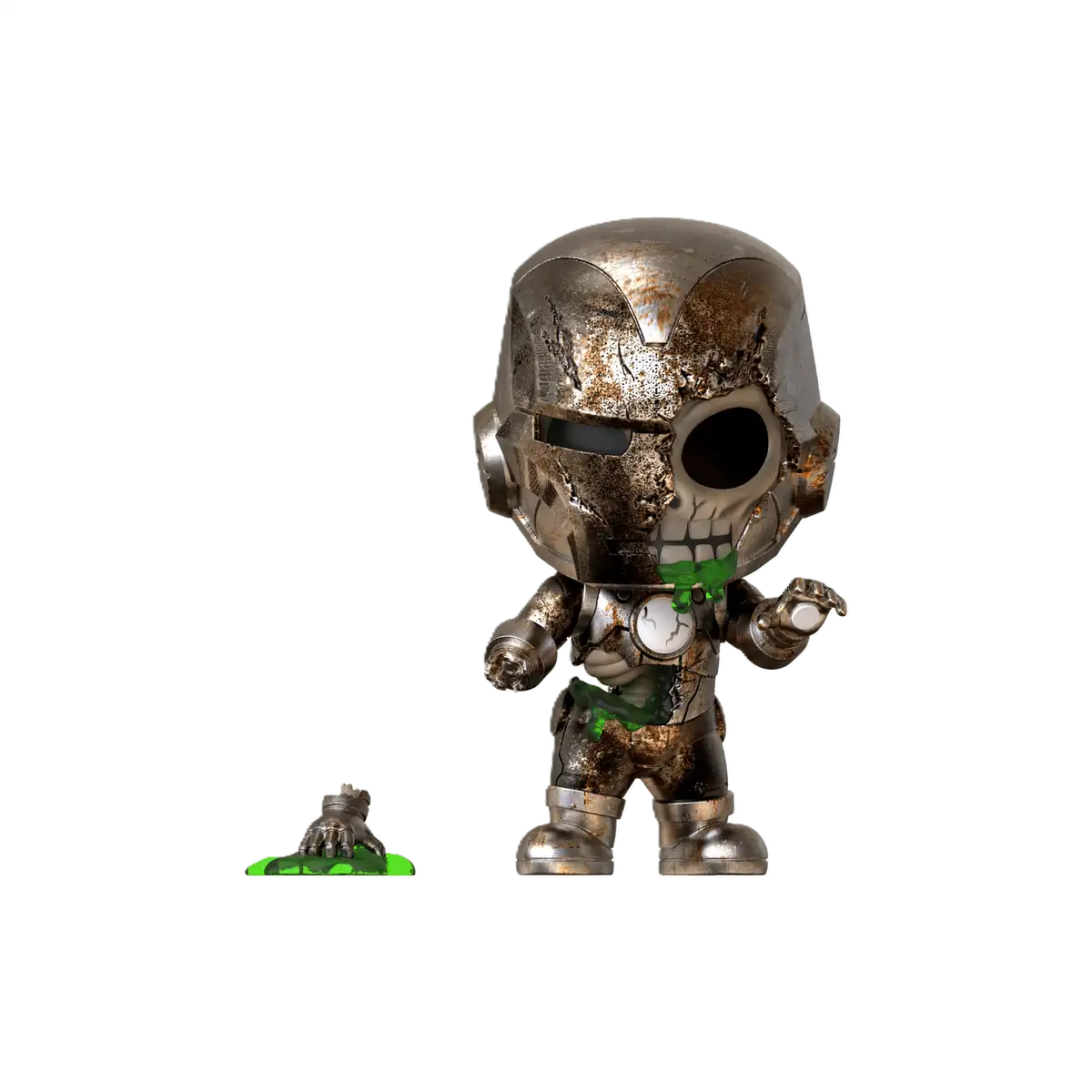 YuMe Marvel Zombies Iron Man Cosbaby Bobble Head Collectible Figure 01
