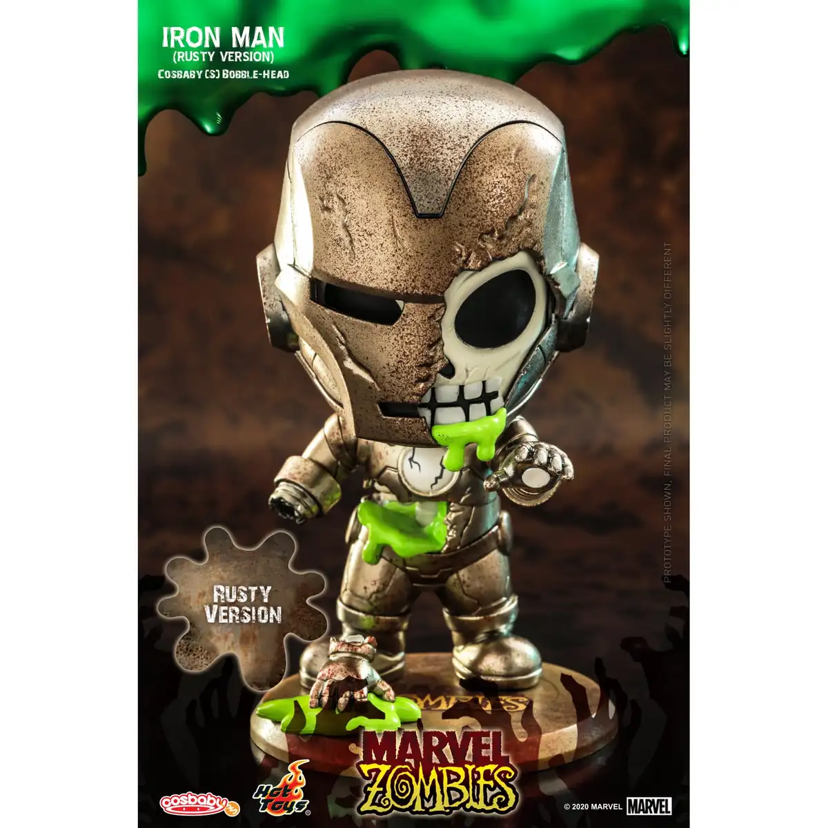 YuMe Marvel Zombies Iron Man Cosbaby Bobble Head Collectible Figure 02