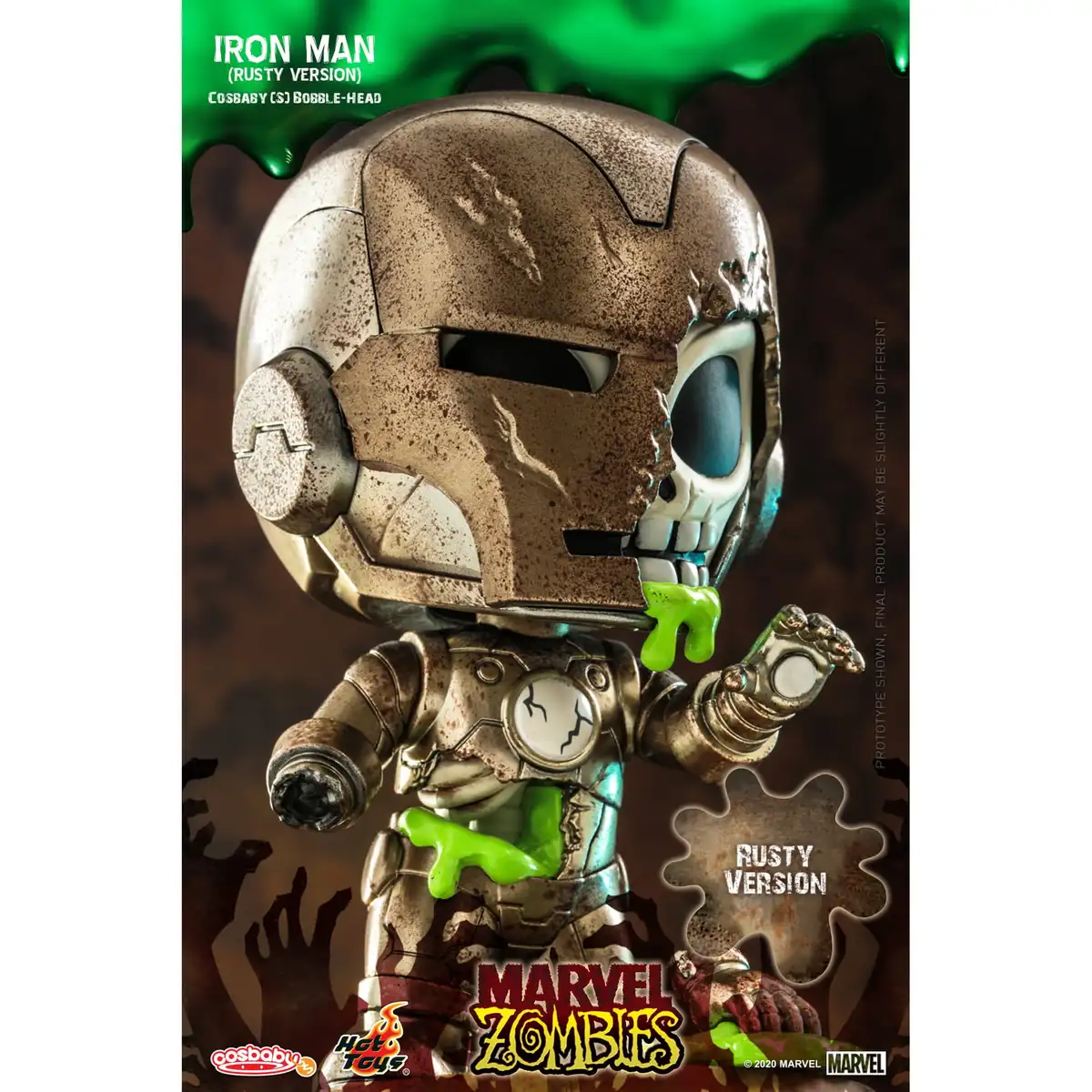 YuMe Marvel Zombies Iron Man Cosbaby Bobble Head Collectible Figure 03