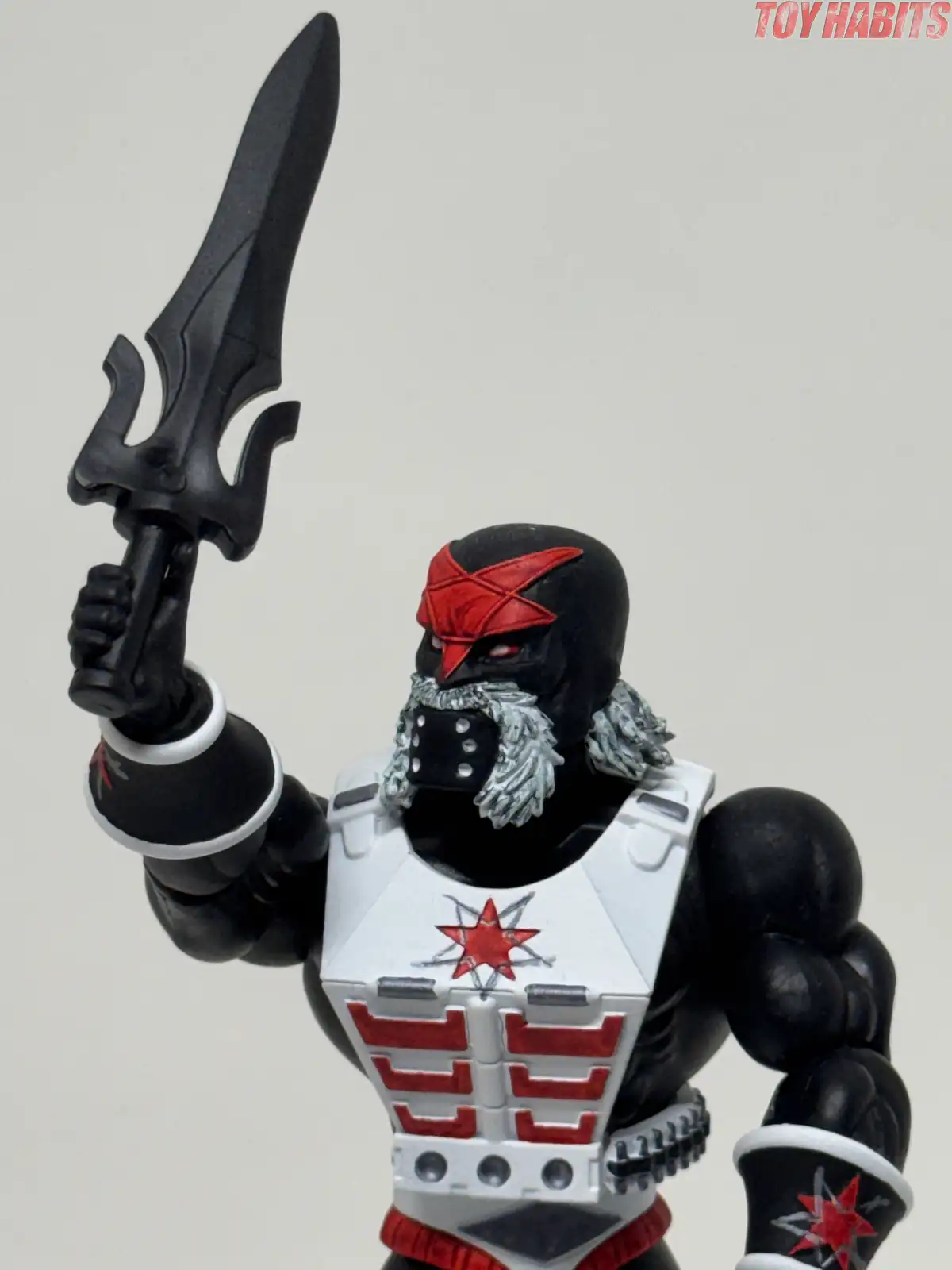 The blast effect has a creamy white finish that looks great attached to the custom blaster.