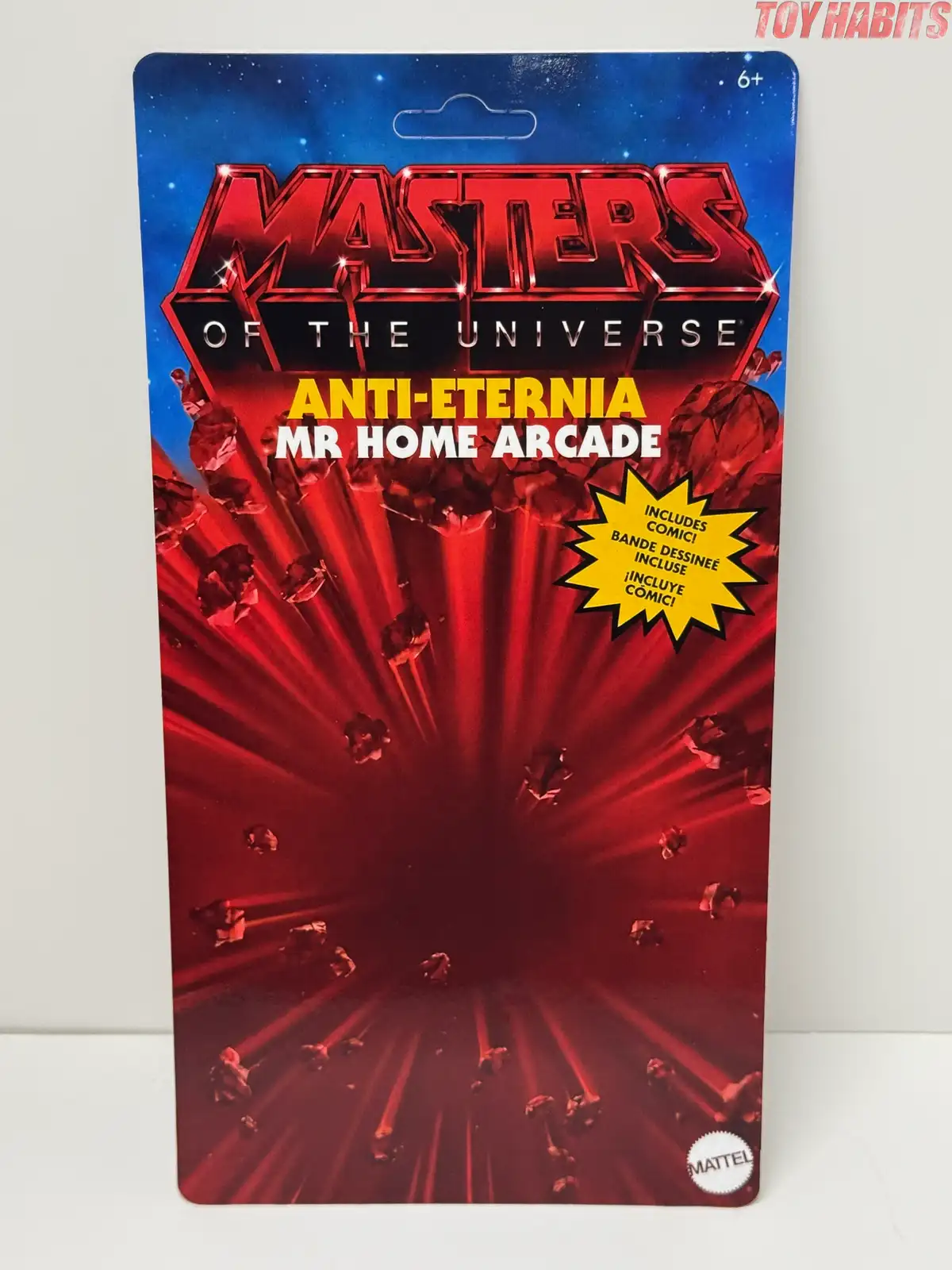 The front card features a large red Masters of the Universe logo against a red burst design.
