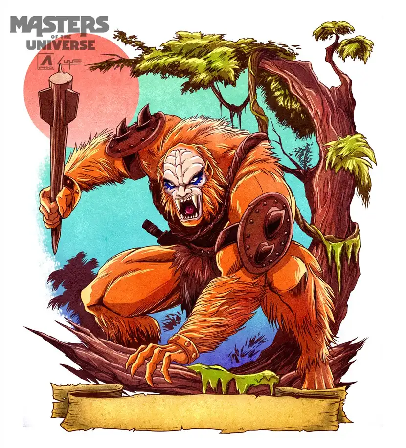 Battle for Subternia MOTU Origins Primal Captain illustration
