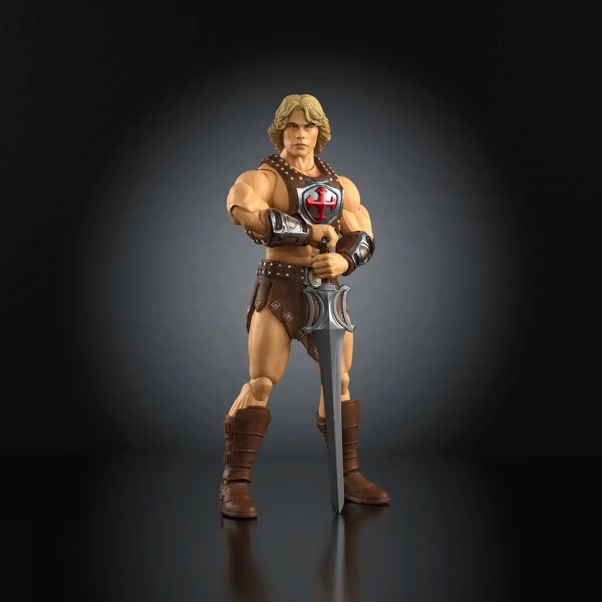 MOTU Chronicles Version 2 He-Man holding Power Sword with both hands