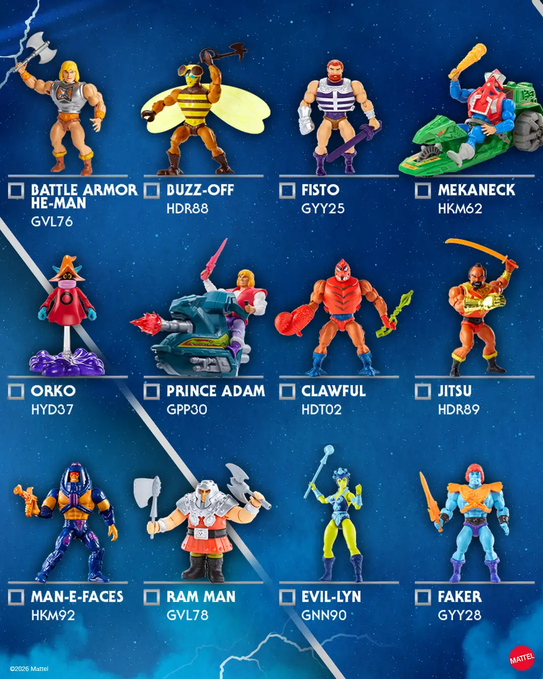 Masters of the Universe Origins Checklist 6