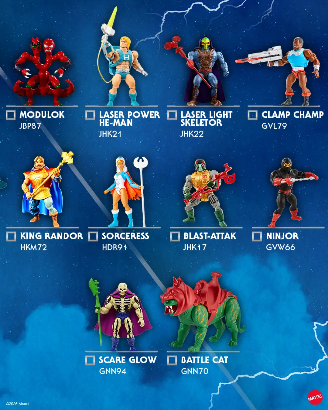 Masters of the Universe Origins Checklist 2