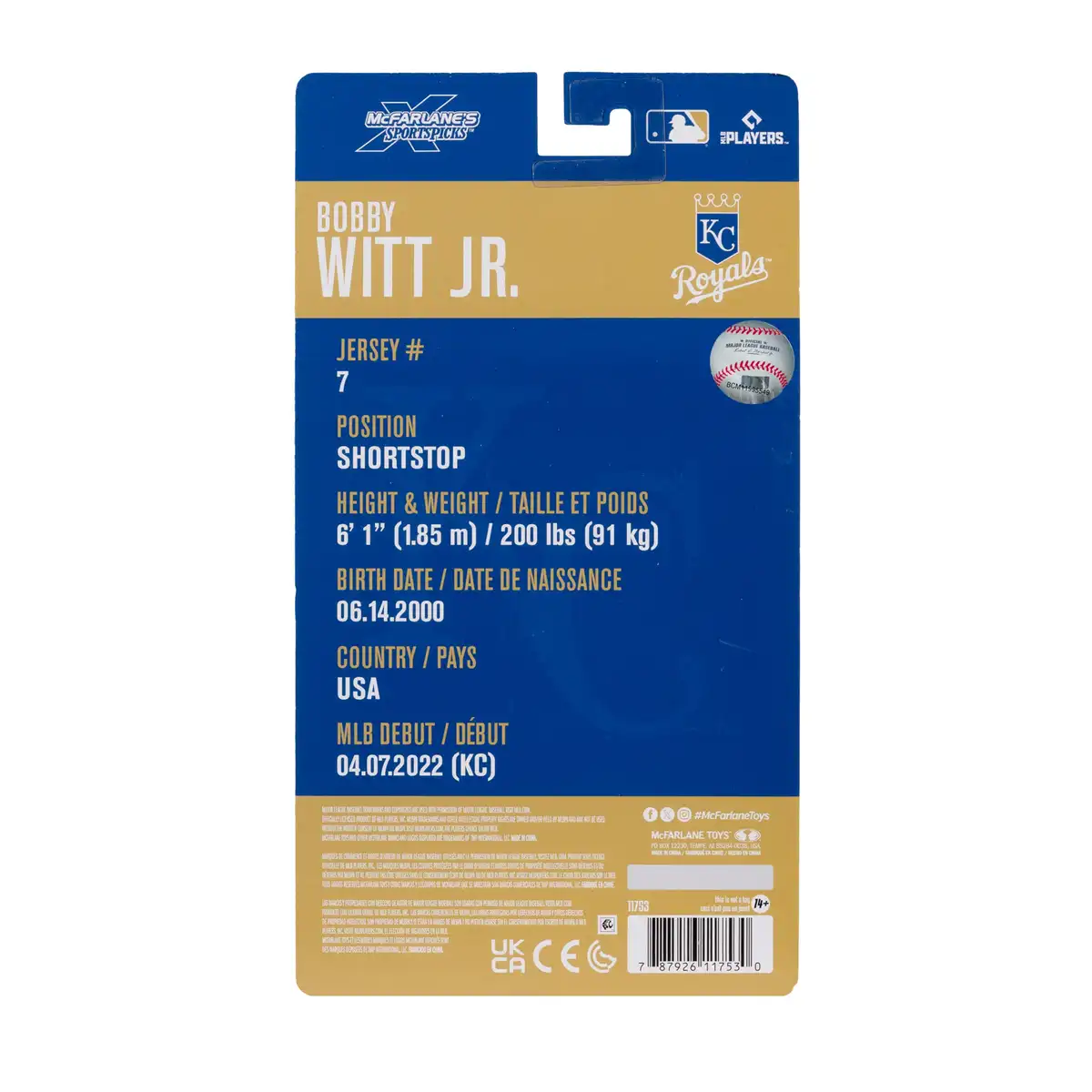 MLB SportsPicks Bobby Witt Jr. (Kansas City Royals) figure 09