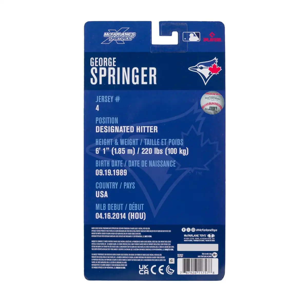 MLB SportsPicks George Springer (Toronto Blue Jays) figure 09