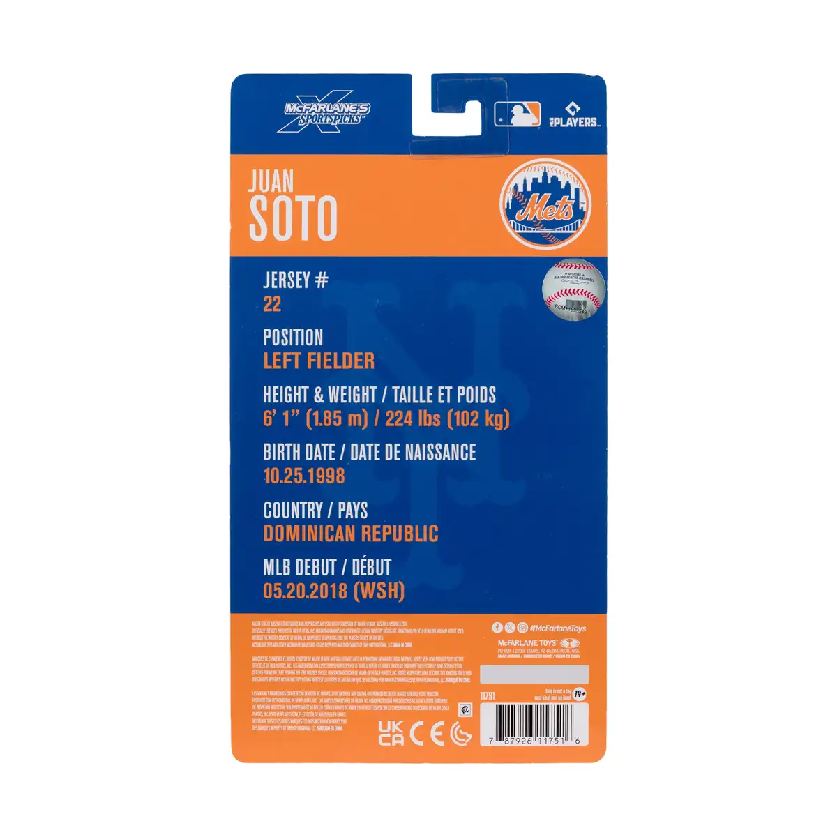 MLB SportsPicks Juan Soto (New York Mets) figure 09