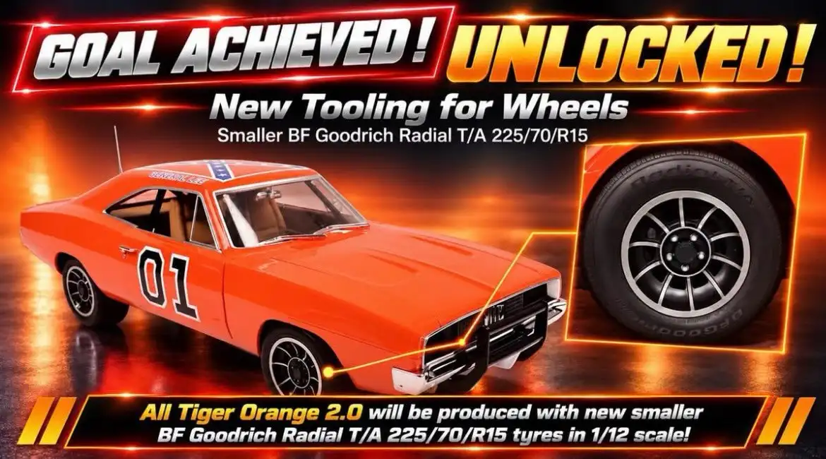 Tiger Orange 2.0 smaller BFGoodrich Radial T/A tire tooling