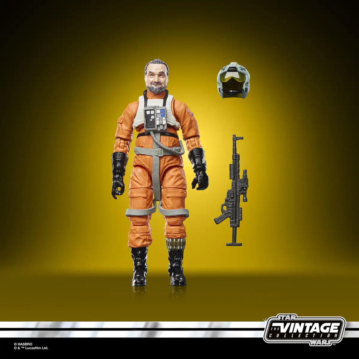 Trapper Wolf figure with removable X-wing helmet and blaster rifle