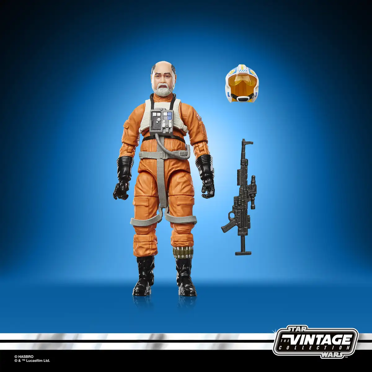 Carson Teva figure with white-and-blue helmet and blaster rifle