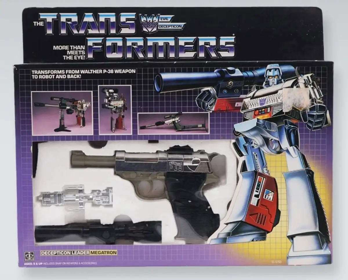 Original Generation 1 Transformers megatron vintage window box